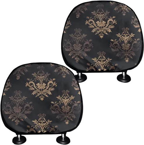 Vista 24 de Funda personalizada para reposacabezas de asiento de automóvil, regalos personalizables, transpirables, paquete de 2 fundas de cojín para asiento