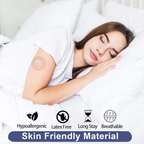Vista 3 de 40 piezas libre 3 plus sensor cubiertas impermeables transparentes CGM parches adhesivos Protección duradera de 15 días sin látex e