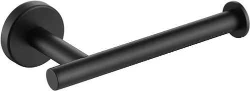 Vista 15 de JQK Soporte de papel higiénico negro, dispensador de papel higiénico de acero inoxidable 304 de 5 pulgadas de grosor de 0.032 in, montaje en pared