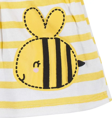 Vista 6 de Gerber Conjunto de vestido de 3 piezas, funda para pañales y diadema para bebé niña