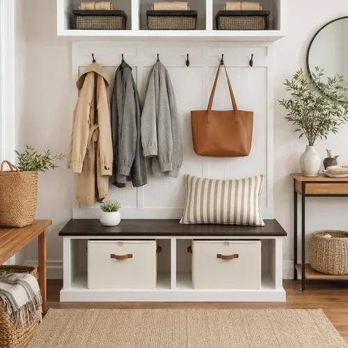 Vista 6 de Organizador de zapatos StorageWorks para clóset, cabe hasta 16 pares, contenedores de almacenamiento para zapatos con divisores ajustables y Beige