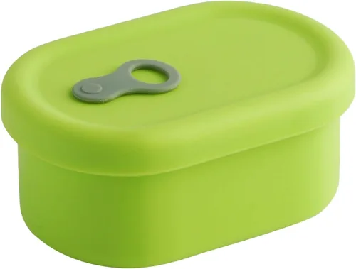 Vista 19 de Recipiente de comida de silicona coreana con ventilación de vapor, manzana verde 4pc