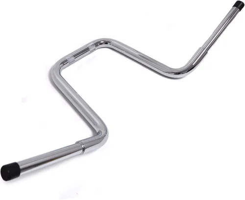 Vista 4 de HTTMT- 14" Chrome Fat Mini Ape Manillar con Riser Compatible con 13&Up Softail FXSB 08-17 FXDF 03-17 FLHR [P/N: TGHD-HB028+HBS010-I-CD]