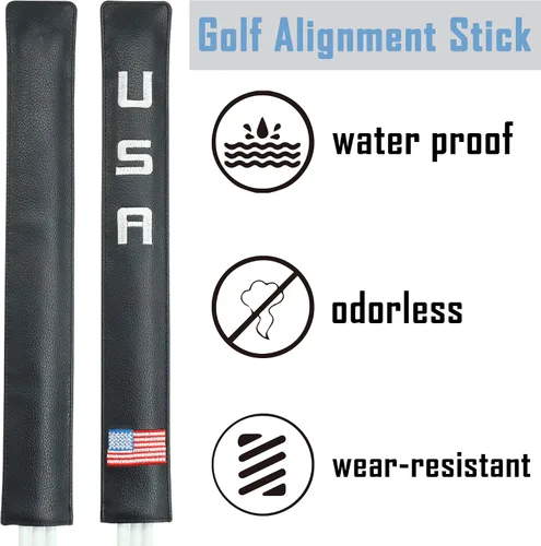 Vista 3 de Funda para palos de alineación de golf con soporte para al menos 3 palos 1