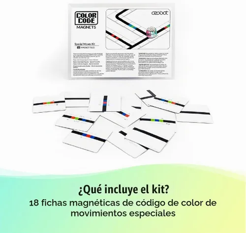 Vista 7 de Kit de Imanes de Código de Color Ozobot Movimientos Especiales, Herramienta de Aprendizaje de Programación Interactiva para Niños de 3 años