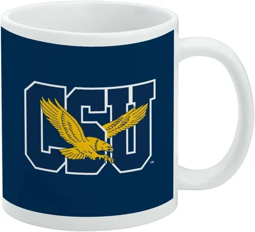 Vista 435 de Taza de cerámica con el logotipo principal de la Universidad Rider, taza de regalo novedosa para café, té y bebidas calientes, 11oz, blanca