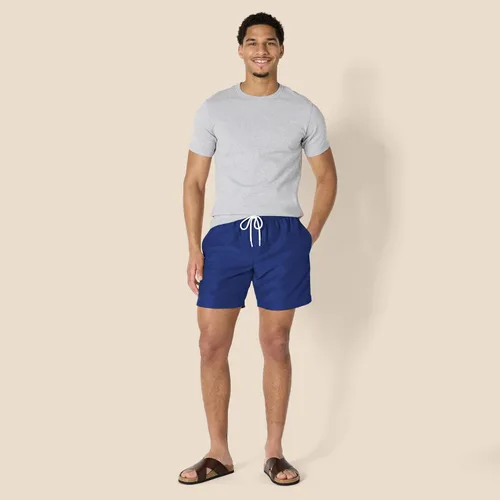 Vista 4 de Tienda Essentials Traje de baño para hombre con forro de malla, bolsillos, cierre de cordón