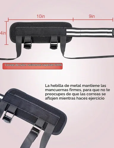 Vista 2 de Accesorio Ajustable de Mancuernas para Pies, Pesos para Pies para Levantamiento de Pesas - Pesos de Pies para Ejercicio, Extensiones de Piernas