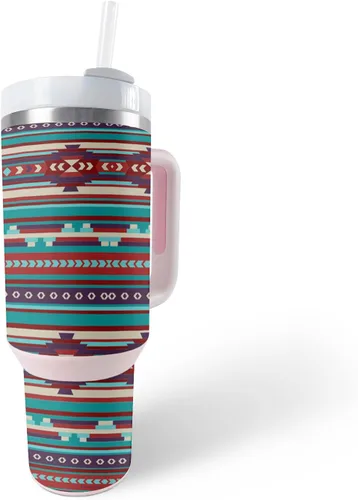 Vista 34 de MightySkins Skin - Vaso de vinilo compatible con Stanley The Quencher H2.0 FlowState de 40 onzas, color turquesa sólido, funda protectora, duradera