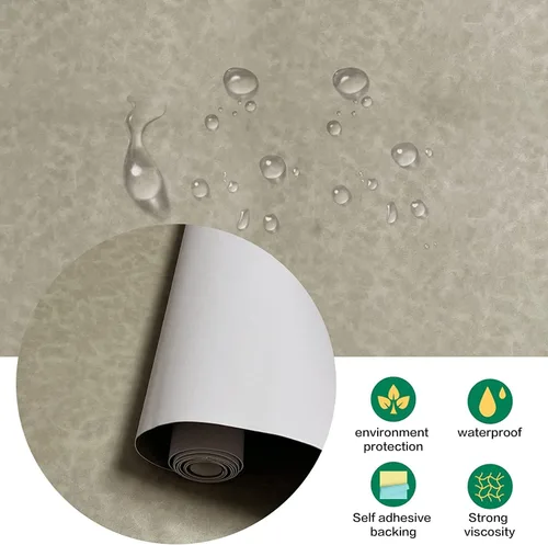 Vista 3 de Parche de reparación de cuero autoadhesivo, kit de cinta de reparación de piel de vinilo sintético para muebles, sofá, asientos de automóvil, Gris