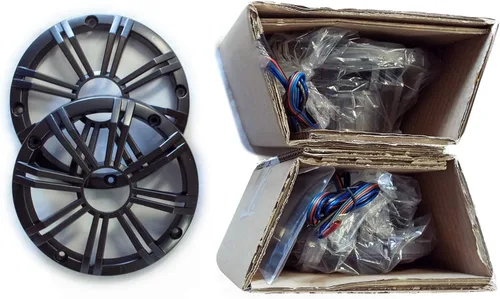 Vista 2 de Kicker OEM Reemplazo Carbón 6.5" 4-Ohm Altavoces marinos coaxiales (par)