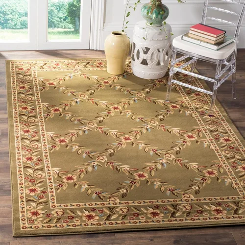 Vista 22 de SAFAVIEH Lyndhurst Collection - Alfombra de pasillo, 2 pies 3 pulgadas x 8 pies, color negro y marrón, diseño tradicional de enrejado floral,
