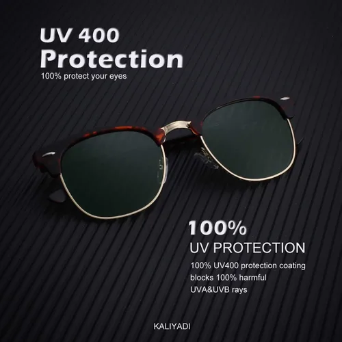 Vista 2 de KALIYADI Gafas de sol polarizadas para hombres y mujeres, marco semi sin montura, para conducir con bloqueo UV A01-(1 Pack) Tortuga Mate G15