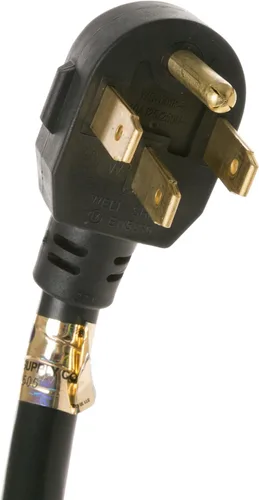 Vista 3 de WX09X10035 GE Appliances - Cable de rango de 4 cables, 40 amperios, cable de alimentación de rango eléctrico de alta resistencia con enchufe