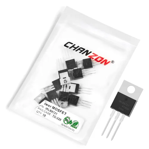 Vista 41 de Chanzon 2N60 TO-220AB NMOS MOS N-Channel Power MOSFET Transistor, alto voltaje y corriente nominal, (paquete de 10 unidades)