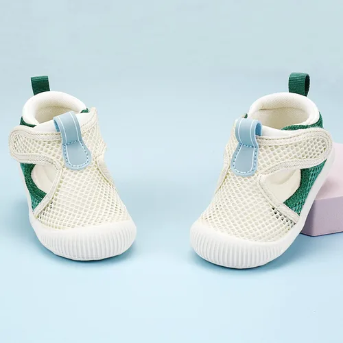 Vista 4 de Zapatos para bebé niño y niña, ligeros, transpirables, de malla, zapatos de agua para playa, antideslizantes, para primeros pasos, 6, 9, 12, 18, 24