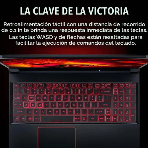 Vista 7 de Acer Nitro 5, Intel Core i5-10300H, NVIDIA GeForce RTX 3050, pantalla Full HD IPS de 144 Hz de 15.6 pulgadas, Killer Ethernet E2600, WiFi 6, DTS X®