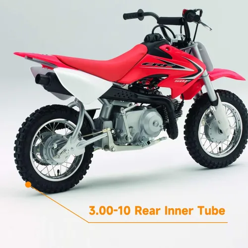 Vista 6 de FVRITO 2.75/3.00-10 3.00x10 2.50x10 80/100-10 Tubo interior para XR50 XR70 CRF50 CT70 EZ90 Cub Razor RSF650 KLX110 DRZ110 50cc 70cc 90cc 110 10CC 12