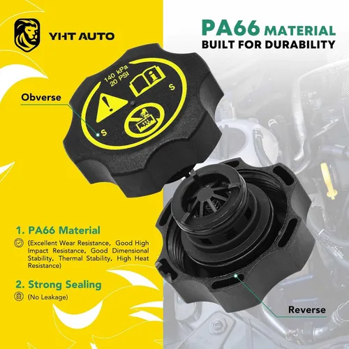 Vista 3 de YHTAUTO Tanque de expansión de depósito de desbordamiento de recuperación de refrigerante del motor con tapa presurizada para Chevrolet Cruze 10-16