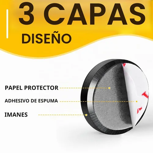 Vista 3 de DIYMAG Imanes adhesivos fuertes, 100 piezas de 0.47 x 0.12 pulgadas