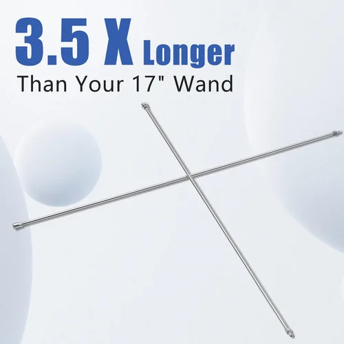 Vista 7 de RIDGE WASHER Extensión de varita para lavadora a presión, lanza de repuesto para lavadora a presión de 120 pulgadas, varita extensora para lavadora