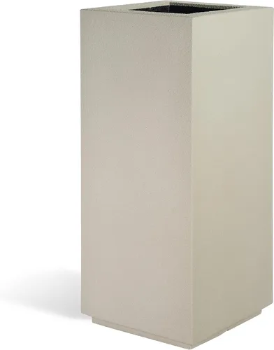 Vista 11 de PolyStone Kensington - Maceta con pedestal, 16 x 16 x 36 pulgadas, maceta alta y ligera para interiores y exteriores, resina moderna de aspecto
