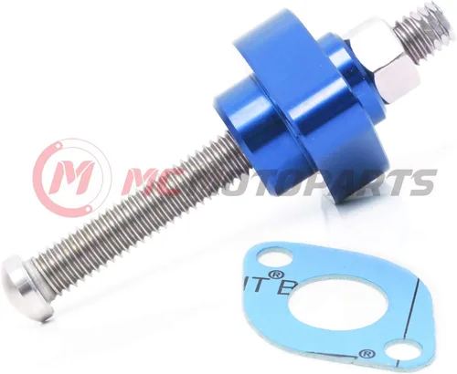 Vista 2 de MC MOTOPARTS CNC ajustable HP Manual Cam cadena tensor compatible con DRZ 250 01-07 02 03 04 05 06 (azul)