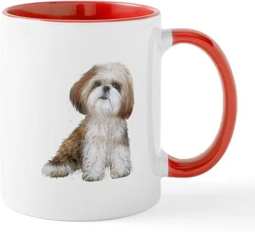 Vista 38 de CafePress Angel Shih Tzu In Clouds Taza de café de cerámica de 11 oz (11.0 fl oz)