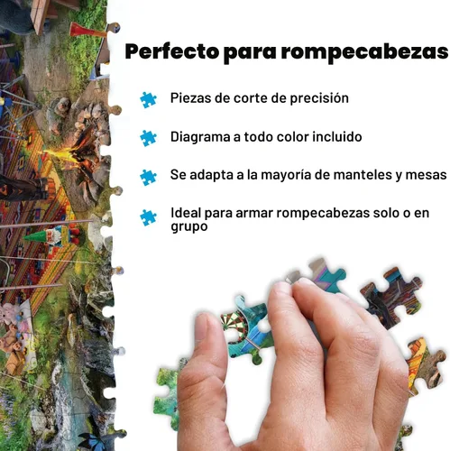 Vista 4 de Buffalo Games Jeff Haynie - Mountain Retreat - Rompecabezas de 1000 piezas, grande, multicolor, rectangular, piezas cortadas con precisión, póster a