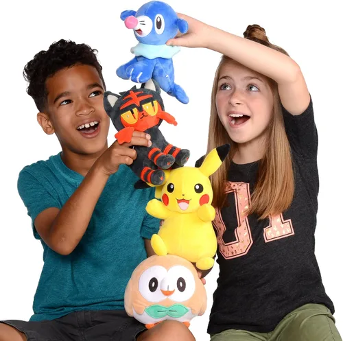 Vista 7 de Pikachu de peluche de Pokémon, 8 pulgadas, con licencia oficial de Wicked Cool Toys