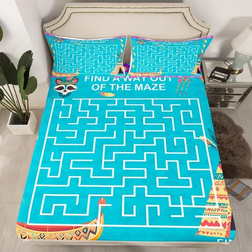 Vista 11 de Erosebridal Juego de ropa de cama de muñeco de nieve, tamaño individual, sábana bajera ajustable de esquí kawaii para árbol de Navidad, para niños