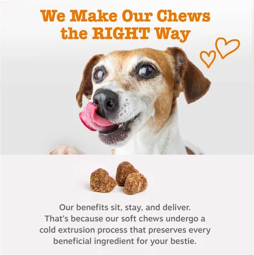 Vista 6 de Zesty Paws Curcumina de cúrcuma para perros, para la movilidad de la cadera y las articulaciones, apoya la salud cardiovascular digestiva canina