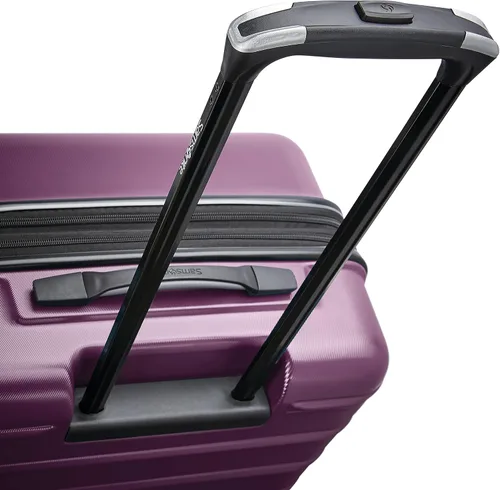 Vista 3 de Samsonite Omni 2 - Equipaje rígido extensible con ruedas giratorias, Púrpura