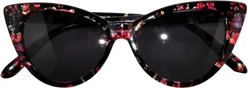 Vista 61 de OWL Gafas de sol Cateye para mujer, diseño retro clásico vintage con alas altas