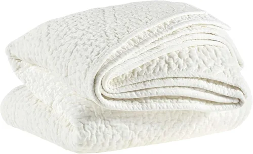 Vista 5 de Parisienne Velvet Dove White Edredón, Tamaño Full/Queen, Patrón Sólido Blanco
