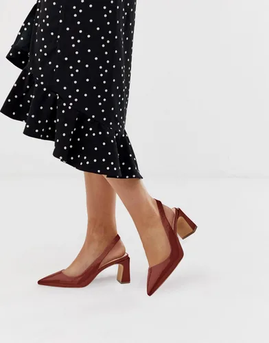 Vista 4 de Jeimpoey Zapatos de tacón grueso para mujer, con puntera puntiaguda, tacón de bloque, sandalias de verano, zapatos de fiesta de tacón bajo