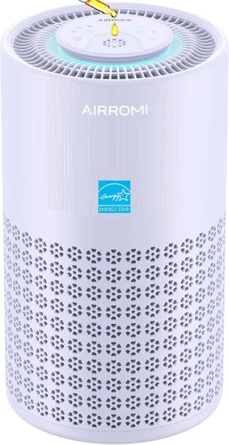 Vista 12 de AIRROMI Purificador de aire para dormitorio con A2001 beige cremoso