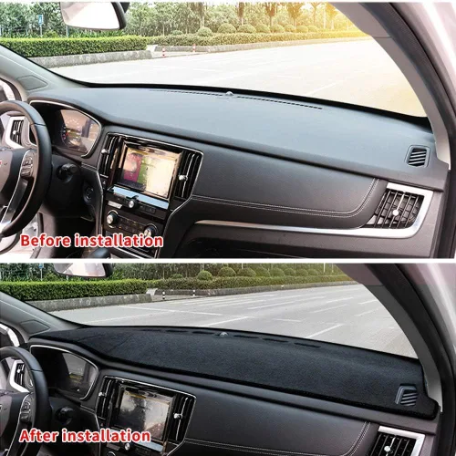 Vista 2 de SureKit Cubierta de tablero personalizada para tablero de auto 2019-2020 (línea negra)