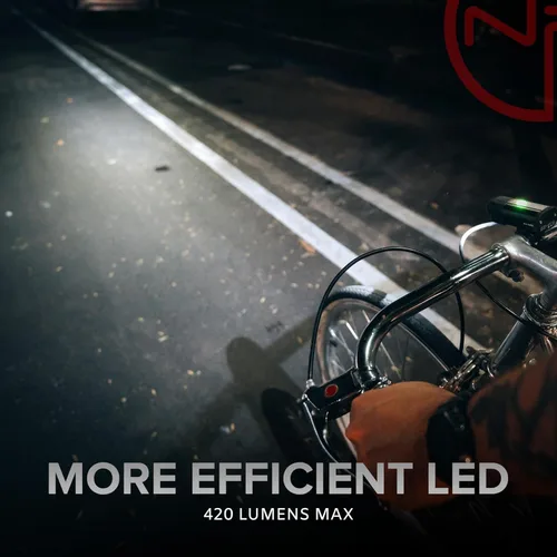 Vista 4 de BX-Series USB-C Bike Light Set - Front and Back - 12Hr Max Long Lasting Rechargeable Headlight, Bicycle LED for Night Riding, w/14hr Max Rear