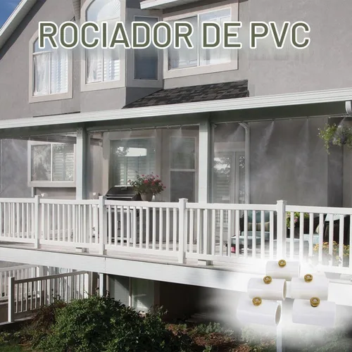 Vista 6 de CozyCabin Divisor de PVC de 1/2 pulgada con boquilla de niebla de latón (paquete de 10)
