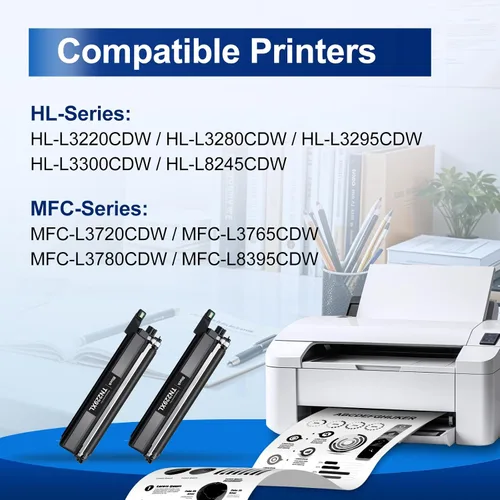 Vista 2 de TN229XL Black TN229XLBK MFC-L3780CDW Compatible for Brother TN229XL TN229