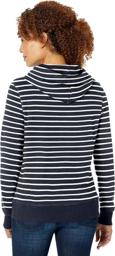 Vista 4 de Tienda Essentials - Sudadera con capucha de vellón de tela de toalla para mujer (disponible en tallas extragrandes)