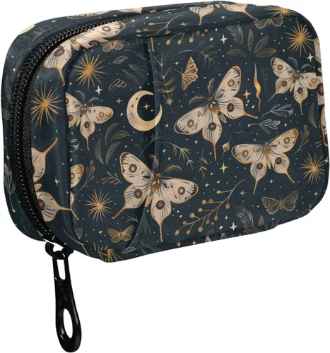 Vista 25 de Fustylead Organizador estético de píldoras de hongos rojos Amanita, bolsa de viaje, pequeño estuche portátil para píldoras para vitaminas y aceite