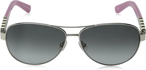 Vista 2 de Kate Spade New York Lentes de sol Dalia Aviator para mujer Gradiente plateado y gris
