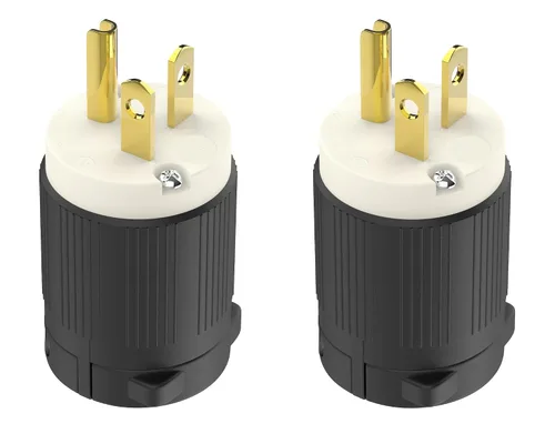 Vista 17 de Cable de extensión NEMA 5-15P con certificación UL para reparación de extremos de repuesto macho de 15 amperios, 110, 120, 125 voltios, 3 puntas, 2