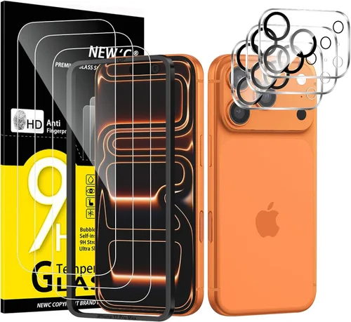 Vista 27 de NEW'C 3x Protector de privacidad para pantalla de iPhone 13 (15,49 cm) + 3x Protector de lente de cámara, protección del sensor, película de vidrio