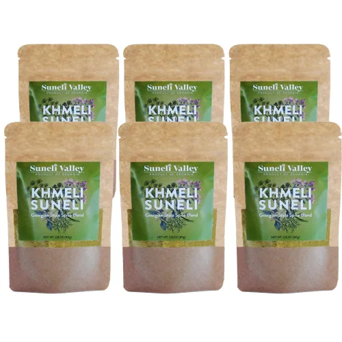 Vista 7 de Suneli Valley Khmeli Suneli - Mezcla de especias estilo georgiano prémium Mezcla aromática de hierbas y especias Ideal para carnes a