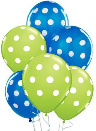 Vista 7 de PMU Globos de lunares – Globos pequeños multicolor para cumpleaños, bodas, Navidad, aniversarios de Halloween, baby shower y suministros de Surtido