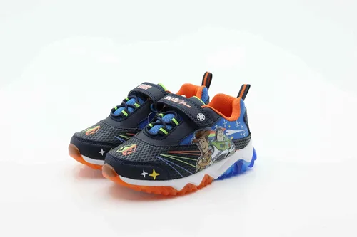 Vista 2 de Disney Pixar Toy Story - Tenis deportivos iluminados para niño, azulnaranja (niño pequeñoniño)