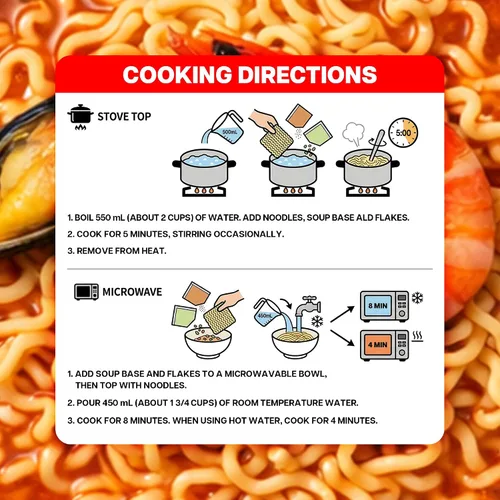 Vista 6 de Nongshim Neoguri - Mariscos picantes con fideos estilo Udon, 4.2 onzas (paquete de 10)